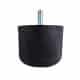 Tampon amortisseur cylindrique caoutchouc Ø125 x 100 mm • Tige filetée M16 x 25 mm