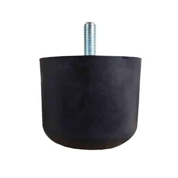 Tampon    amortisseur cylindrique caoutchouc Ø125 x 100 mm • Tige filetée M16 x 25 mm