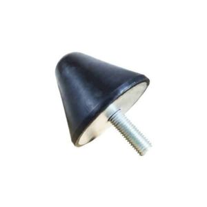 Tampon amortisseur conique caoutchouc Ø70 x 60 mm • Tige filetée M12 x 35 mm