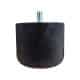 Tampon amortisseur cylindrique caoutchouc Ø100 x 80 mm • Tige filetée M12 x 25 mm