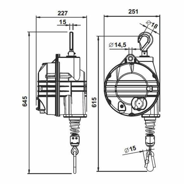 Equilibreur de charge ATEX           • 20 à 30 kg