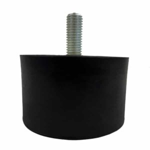 Tampon          amortisseur cylindrique caoutchouc Ø75 x 55 mm • Tige filetée M12 x 35 mm