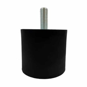 Tampon        amortisseur cylindrique caoutchouc Ø80 x 70 mm • Tige filetée M14 x 35 mm