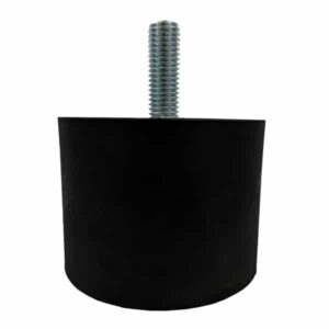 Tampon              amortisseur cylindrique caoutchouc Ø70 x 50 mm • Tige filetée M10 x 30 mm