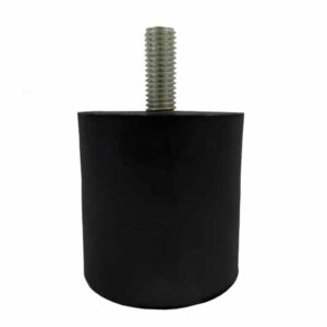 Tampon                 amortisseur cylindrique caoutchouc Ø50 x 50 mm • Tige filetée M10 x 25 mm