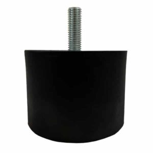 Tampon           amortisseur cylindrique caoutchouc Ø75 x 45 mm • Tige filetée M12 x 35 mm