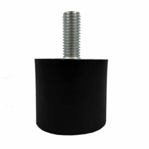 Tampon                     amortisseur cylindrique caoutchouc Ø40 x 35 mm • Tige filetée M10 x 25 mm