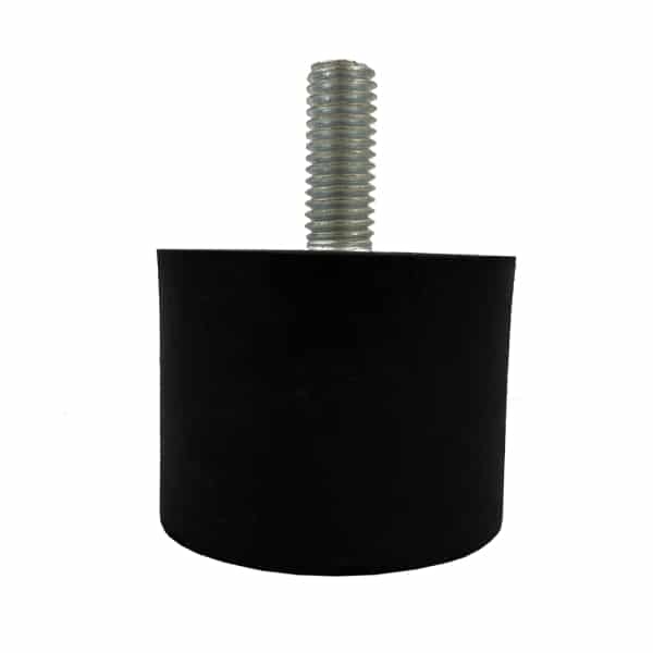 Tampon                      amortisseur cylindrique caoutchouc Ø40 x 30 mm • Tige filetée M8 x 20 mm