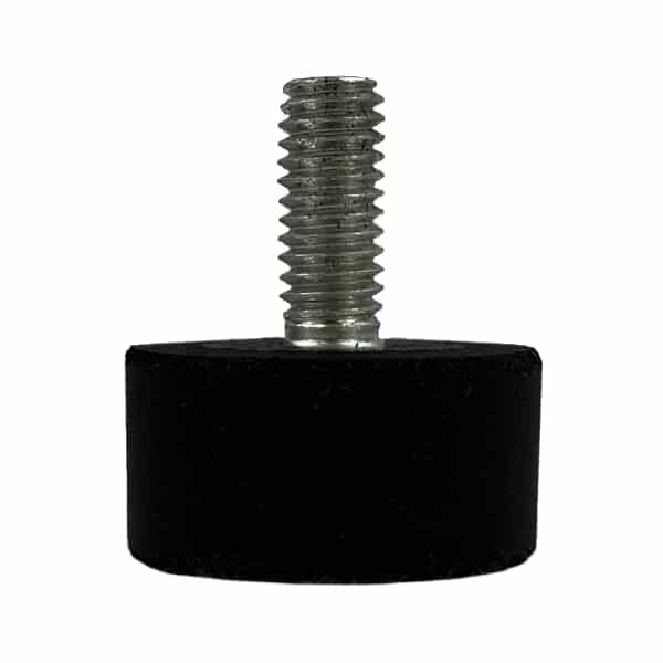 Tampon                                  amortisseur cylindrique caoutchouc Ø16 x 8 mm • Tige filetée M4 x 10 mm