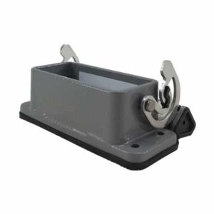 Embase        encastrée pour prise 10 broches • 2 verrous