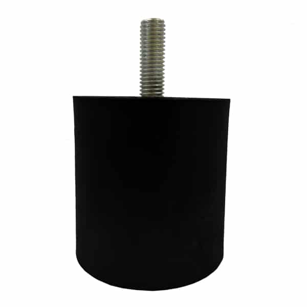 Tampon               amortisseur cylindrique caoutchouc Ø60 x 60 mm • Tige filetée M10 x 30 mm