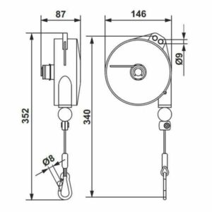 Equilibreur de charge               • 0,2 à 0,5 kg