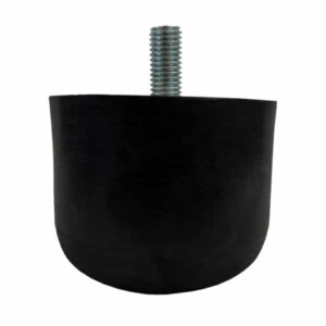 Tampon         amortisseur cylindrique caoutchouc Ø80 x 63 mm • Tige filetée M12 x 25 mm