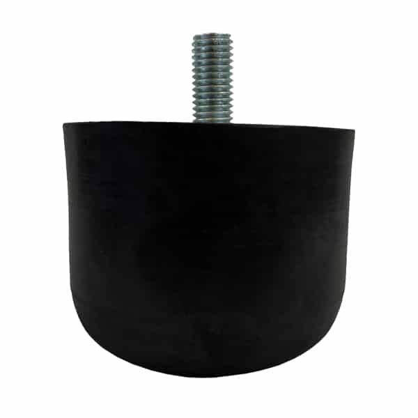 Tampon         amortisseur cylindrique caoutchouc Ø80 x 63 mm • Tige filetée M12 x 25 mm