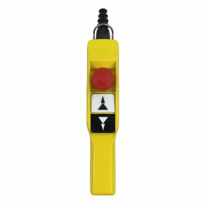Boite à boutons   2 boutons poussoir (2 crans) + 1 arrêt d’urgence • XACA 2073 Schneider
