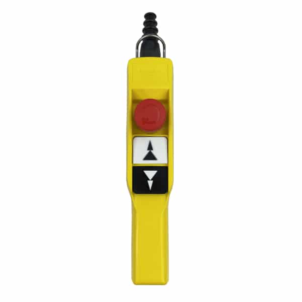 Boite à boutons   2 boutons poussoir (2 crans) + 1 arrêt d’urgence • XACA 2073 Schneider