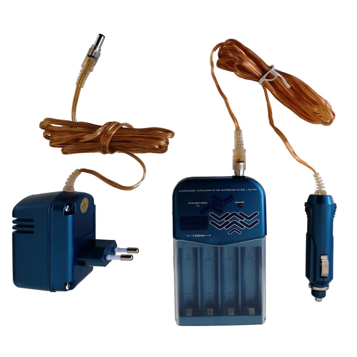 Chargeur standard 230V/12V • Pour 4 batteries LR06 • AA