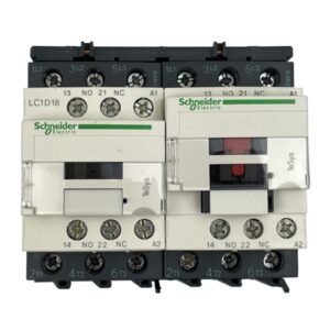 Contacteur inverseur tripolaire Schneider LC2D18E7 • Intensité 18A (AC3)
