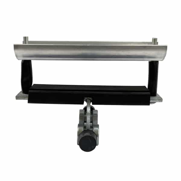 Chariot acier avec cintre aluminium pour câble plat pour profil (40 x 40 mm)