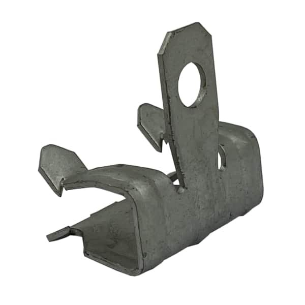 Attache de fixation clips avec trou Ø 7 mm • Pour épaisseur de fer 5 à 13 mm