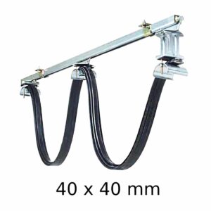 Guirlande d'alimentation rail en C 40 x 40 x 2,5 mm