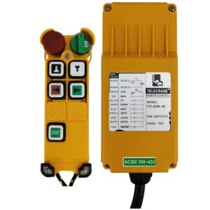 Radiocommande Telecrane F21-E3M-4D     • (4 boutons 2 crans)