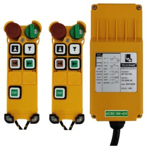 Radiocommande Telecrane F21-E3M-4S       avec 1 émetteur de secours • (4 boutons 1 cran)