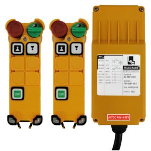 Radiocommande Telecrane F21-E3M-4D-2  avec 1 émetteur de secours • (2 boutons 2 crans)