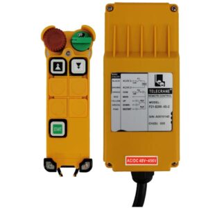 Radiocommande Telecrane F21-E3M-4S-2     • (2 boutons 1 cran)