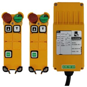 Radiocommande Telecrane F21-E3M-4S-2       avec 1 émetteur de secours • (2 boutons 1 cran)