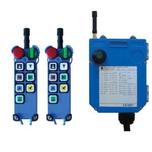 Radiocommande Telecrane F25- 6D  avec 1 émetteur de secours • (6 boutons 2 crans)
