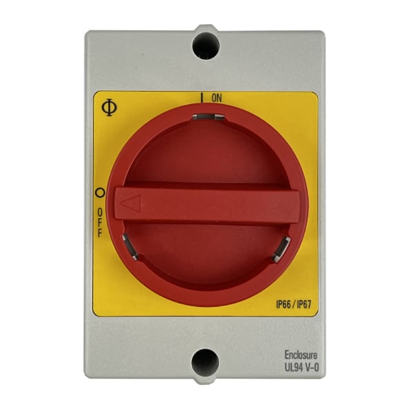 Interrupteur sectionneur cadenassable en coffret plastique 3P • 20 A • IP 66-67