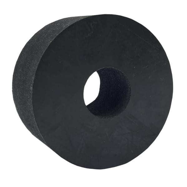 Tampon amortisseur cylindrique caoutchouc Ø60 x 30 mm avec un trou de Ø20 mm