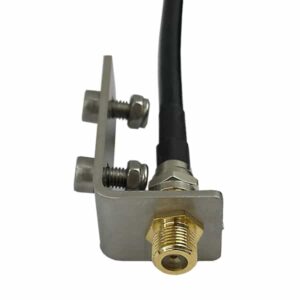 Rallonge d’antenne récepteur avec câble de 10 m • Connecteur • Tôle et visserie