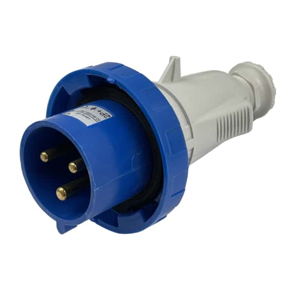 Prise mâle 2P+T • IP67 • 230 VAC • 32 A