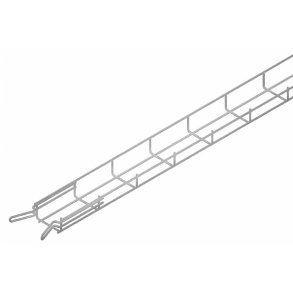 Chemin de câble en fil d’acier • Largeur 60 mm x épaisseur 30 mm x longueur 3 m