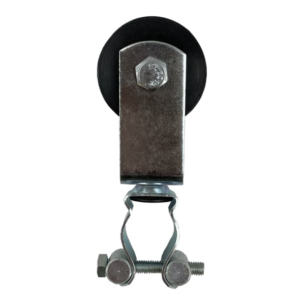 Chariot porte câble rond à 1 galet • suspendu sous câble Ø8 mm