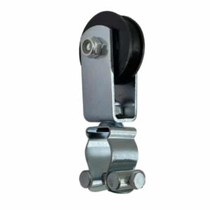 Chariot porte câble rond à 1 galet • suspendu sous câble Ø8 mm