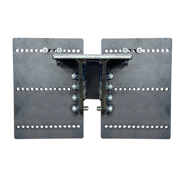 Paire de butoirs amovibles pour pont posé prévu pour carré de 40 x 40mm