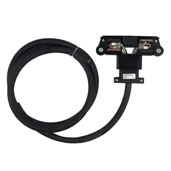 Chariot collecteur simple (3P+T) 40A pour gaine KBH avec 2 m de câble