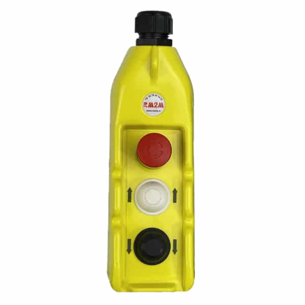 Boîte à boutons           2 boutons (1 cran) + 1 arrêt d’urgence