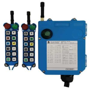 Radiocommande Telecrane F25-10S  avec 1 émetteur de secours • (11 boutons 1 cran)
