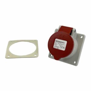 Embase droite femelle • 3P+T • 400VAC •16A • IP44 • connexion par vis
