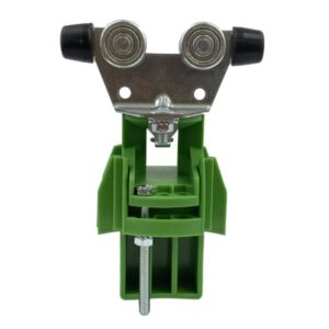 Chariot acier avec cintre polyamide pour un câble Ø5 à 38 mm pour rail 30 x 32 x 2 mm