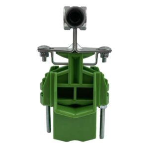 Chariot acier avec cintre polyamide pour un câble Ø5 à 38 mm pour rail 30 x 32 x 2 mm