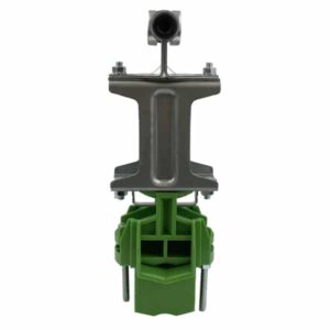 Chariot entraineur acier avec cintre polyamide pour un câble Ø5 à 38 mm pour rail creux 30 x 32 x 2 mm
