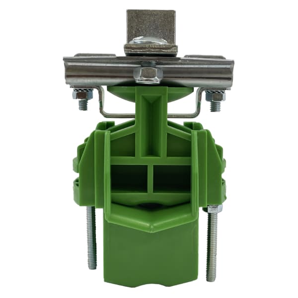 Porte câble d’extrémité acier avec cintre rotatif plastique pour câble Ø5 à 38 mm pour rail 30 x 32 x 2 mm