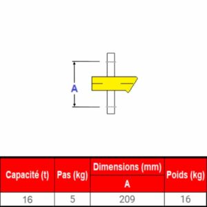 Peson        1t • Crochet peseur 1t • Dynamomètre  1t • Pesage de 0 à 1t • MK1
