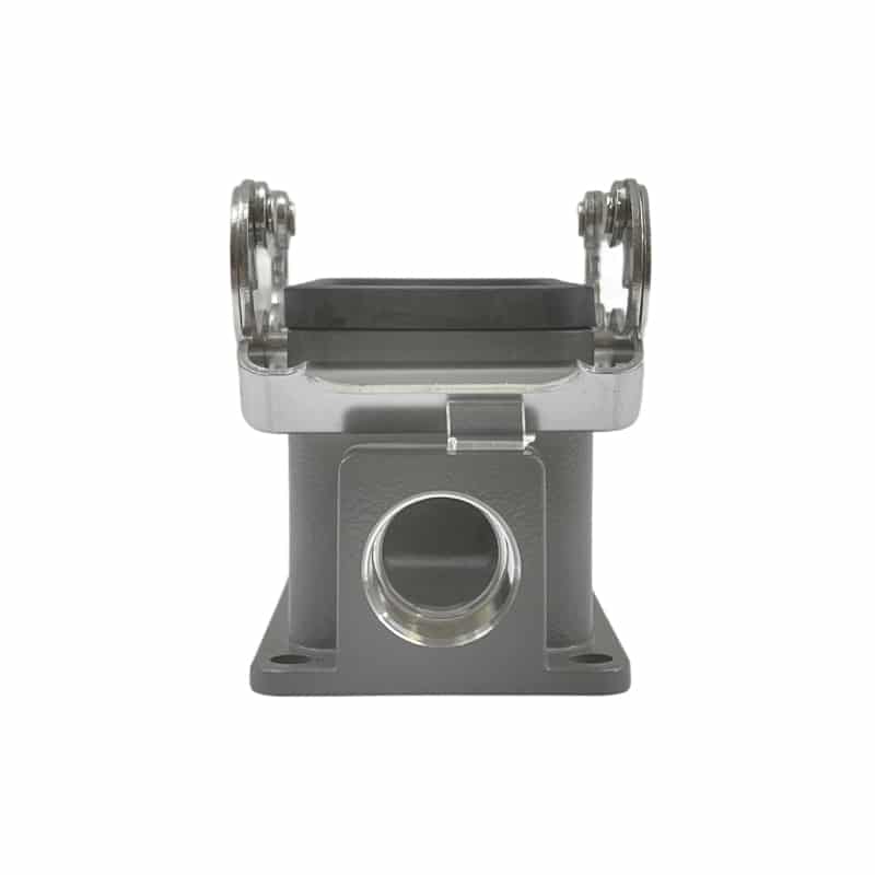 Embase                      en saillie pour prise 10 broches • 4 verrous