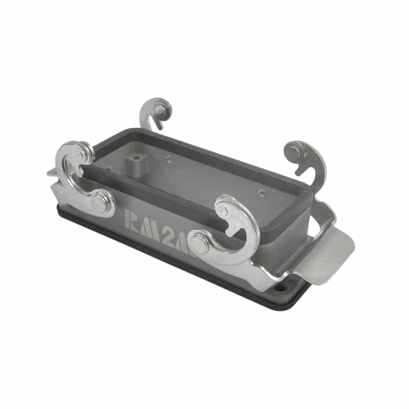 Embase          encastrée pour prise 16 broches • 4 verrous